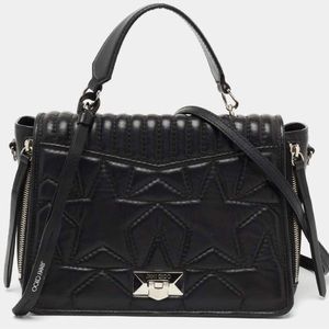 Jimmy Choo Melia Leather Top Handle Bag